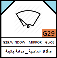 G29-WINDOW _ MIRROR _ GLASS _مجموعة قزاز الواجهة _ مراية جانبية _قزاز نافذة_قزاز شنطة_قزاز مراقبة الرؤيا الخلفي_قزاز مراية جانبية_ قزاز جانبي شنطة خلفي